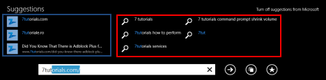 Internet Explorer 11, táctil, versión, Windows 8.1, mejorado, sugerencias, encender, apagar