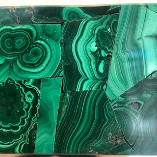 Made Goods Vivian Mirror in Malachite