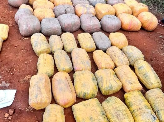 Part of the 89 bales of marijuana seized by police on October 31, 2021 along Nairobi-Garissa highway.-DCI