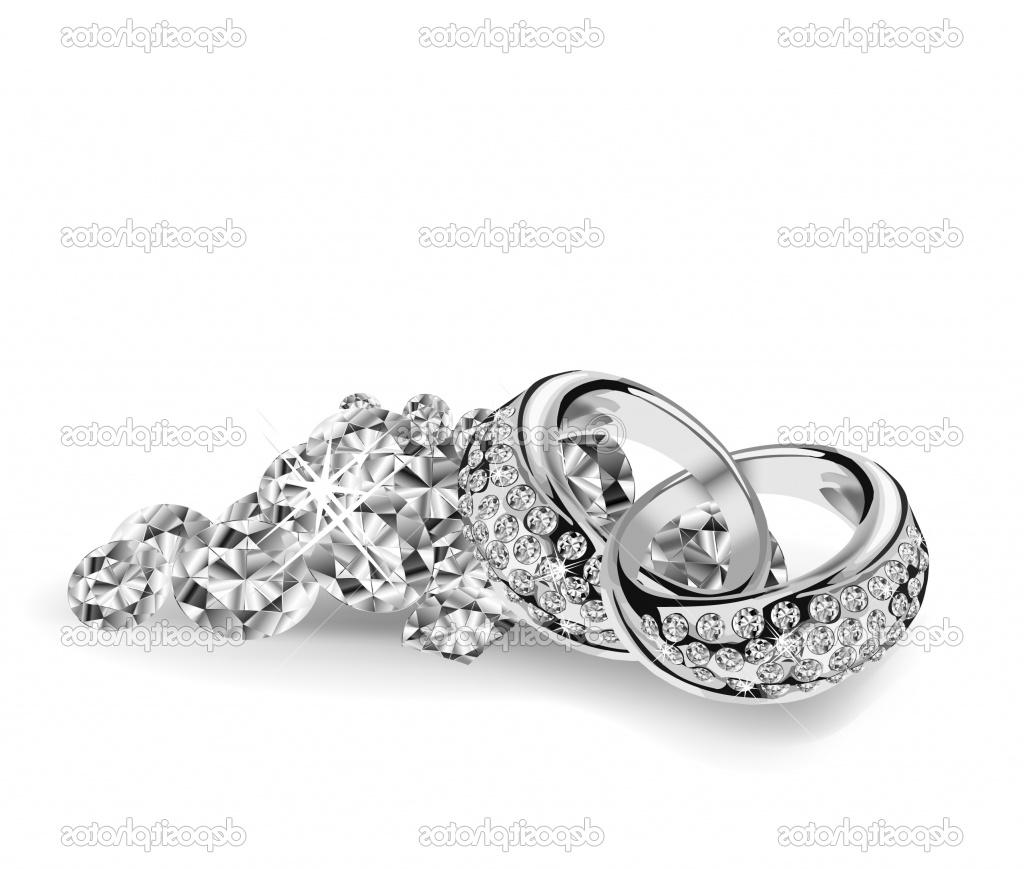 Silver wedding rings and