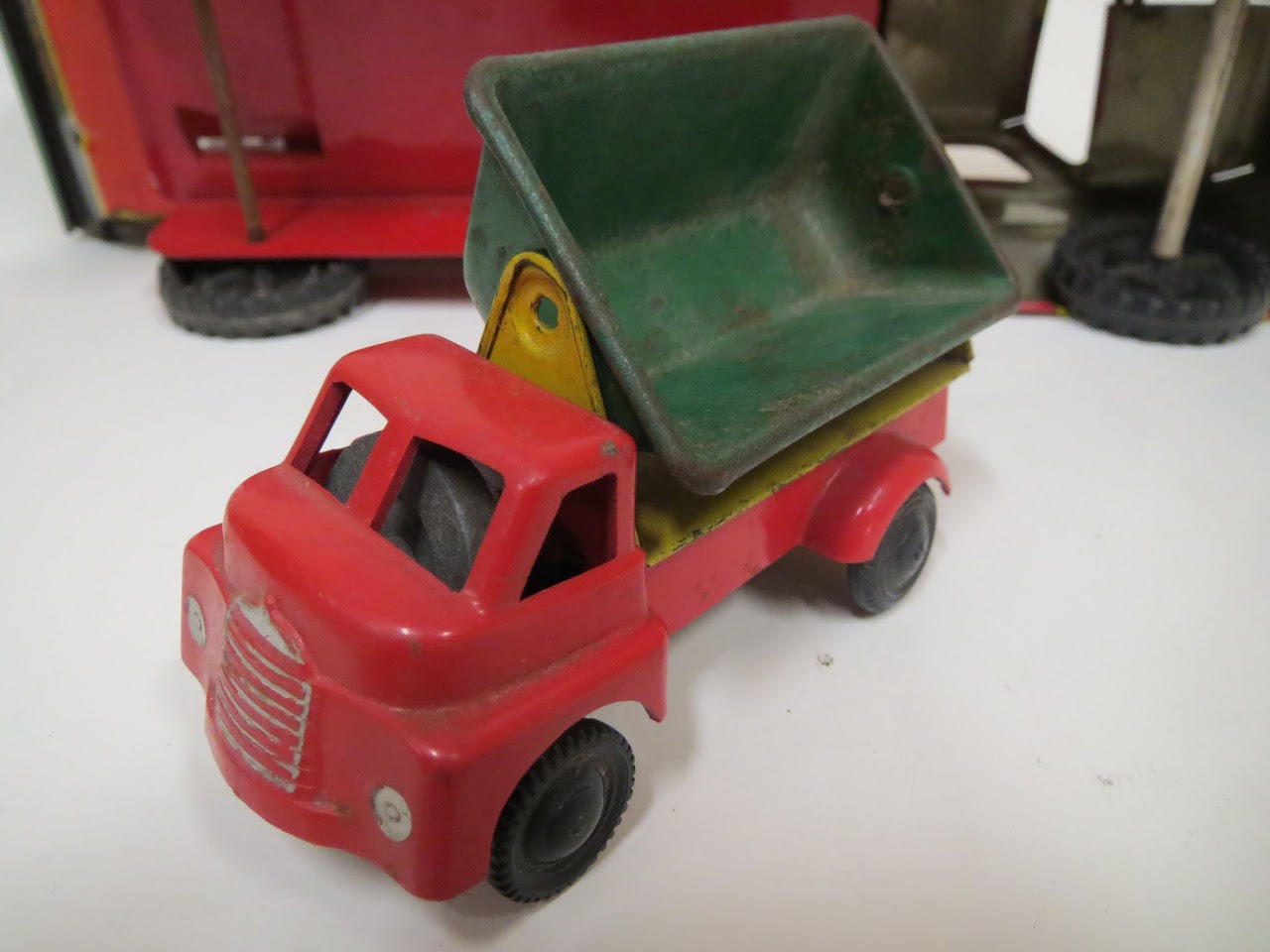 Vintage  Sand Gravel Excavating Truck Pair