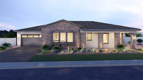 Dawn Plan 65-3 floor plan in Brighton at Waterston by Maracay Homes Gilbert AZ 85298