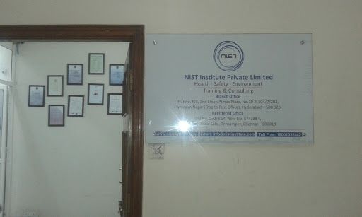 NEBOSH Course in Hyderabad - NIST Institute, Flat no.203, 3rd Floor No.10-3-304/7/203, Almas Plaza, Castle Hills, Venkatadri Colony, Humayun Nagar, Hyderabad, Telangana 500028, India, Training_Centre, state TS