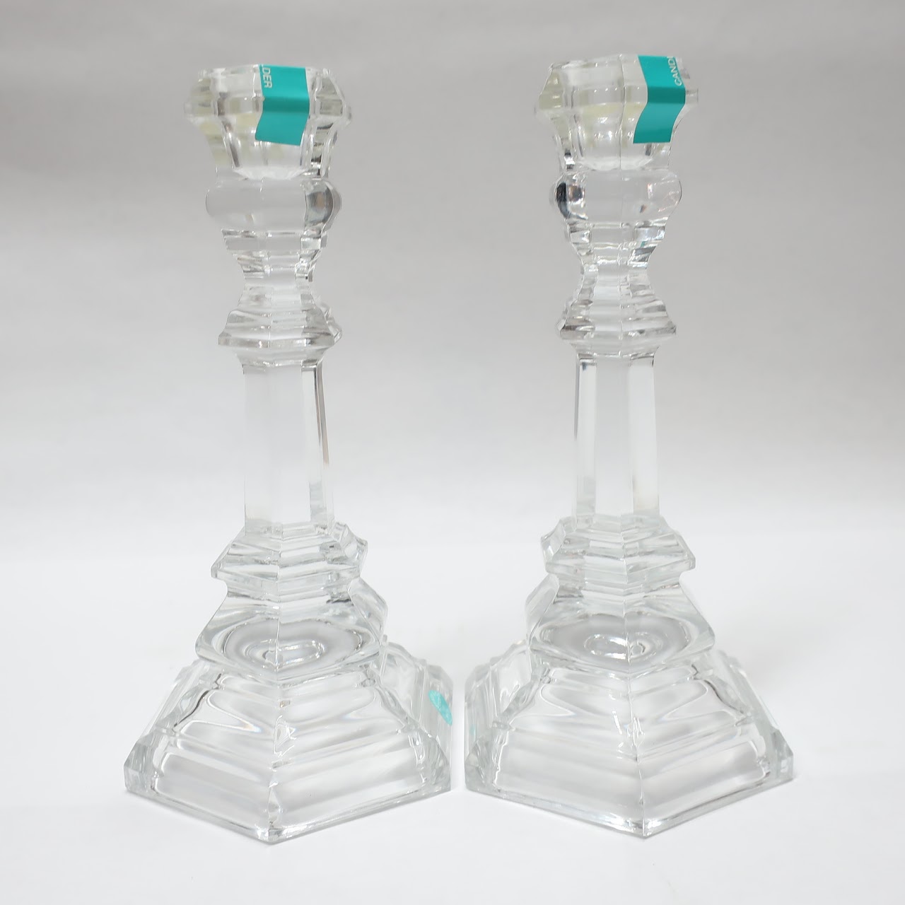 Tiffany & Co. Crystal Candlestick Pair