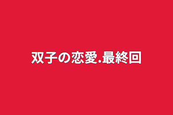 「双子の恋愛.最終回」のメインビジュアル