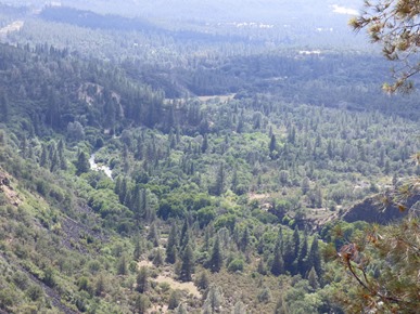 Valley where Pit River Camp Ground is located