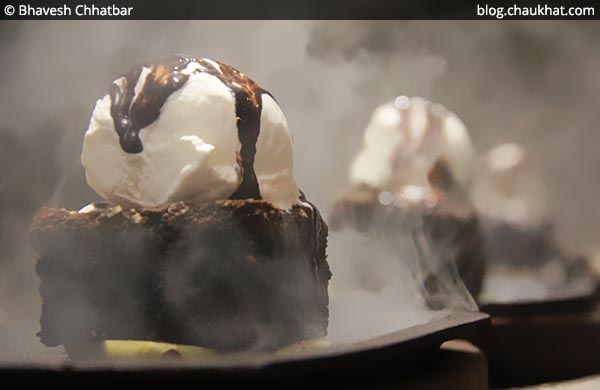 Sizzling Brownies at SocialClinic Restobar in Koregaon Park area of Pune
