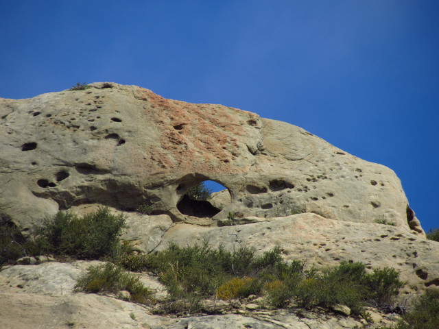 a natural arch of sandstone