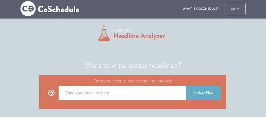 CoSchedule Headline Analyzer