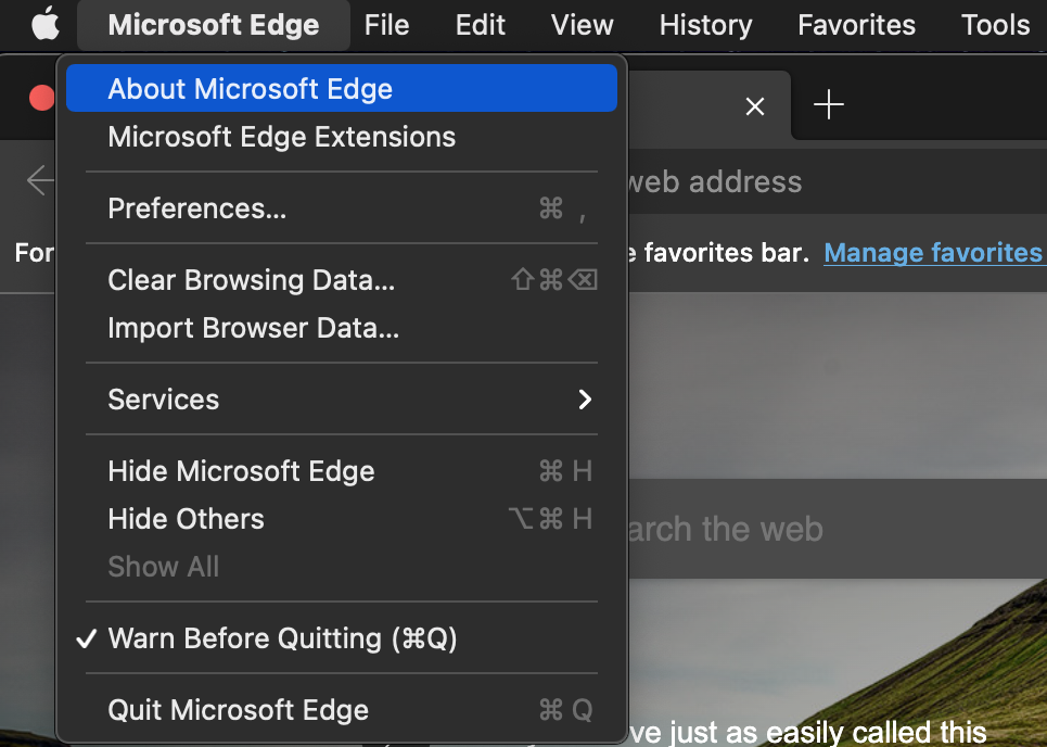 Microsoft Edge > เกี่ยวกับ Microsoft Edge