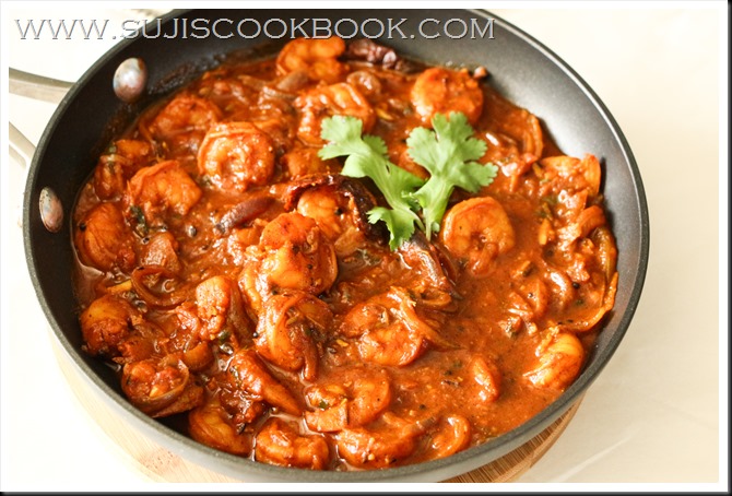 Achari prawns curry