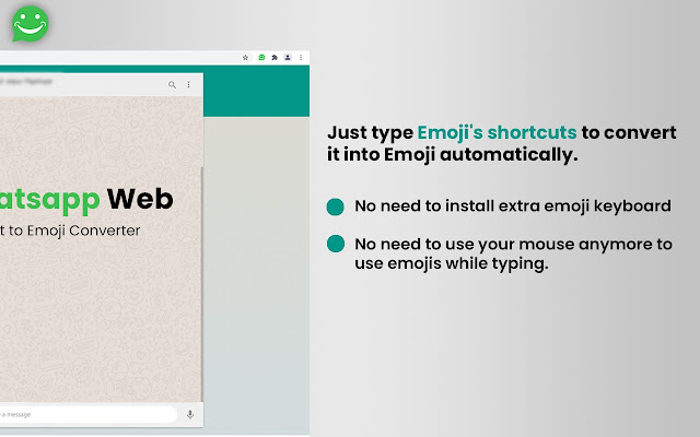 Whatsapp Web text to Emoji Converter