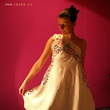  – T A B L E C L O T H REMAKE - dress with pocket - ecofrendly design