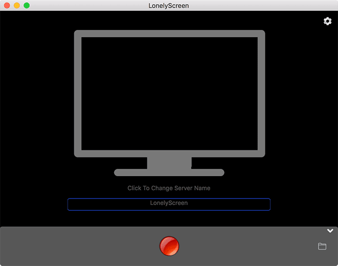 LonelyScreen-app-venster