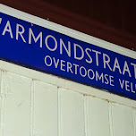 stolen Warmondstraat sign in Reykjavik in Reykjavik, Iceland 