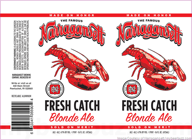 Narragansett Adding Fresh Catch Blonde Ale Cans