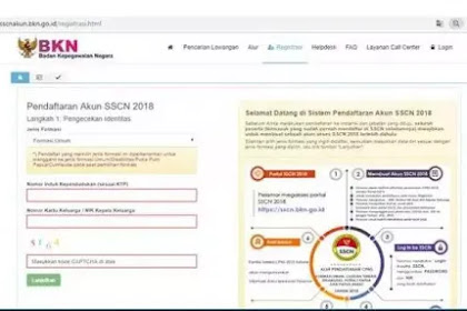 Jam-jam sscn.bkn.go.id Sulit Diakses, Catat Waktu Pendaftaran Akun CPNS 2018 Versi BKN