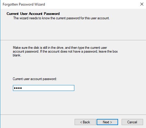 Procedura guidata password dimenticata, Windows, ripristino, password, utente, account, locale