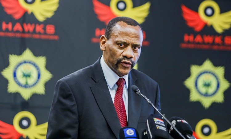 Outgoing Hawks head Gen Godfrey Lebeya. Picture: GALLO IMAGES/OJ KOLOTI