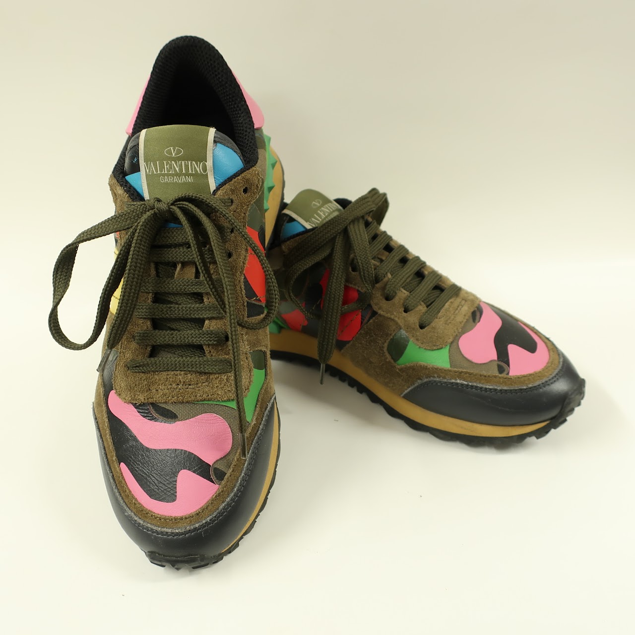 Valentino Rockrunner Camouflage Sneakers