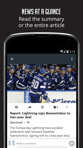 Screenshot Sportfusion - NHL News Edition