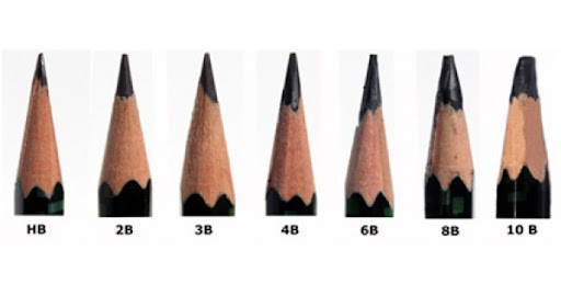 Pensil yang memiliki sifat keras dan cocok digunakan untuk membuat garis yang tipis adalah . . . .