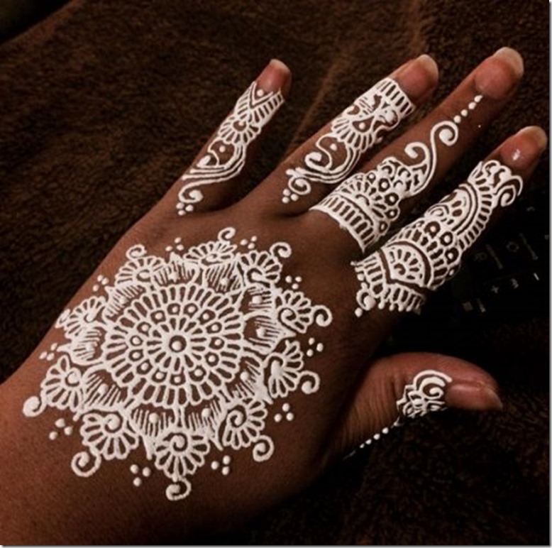 35 Latest White Henna Designs That Will Look fabulous On.