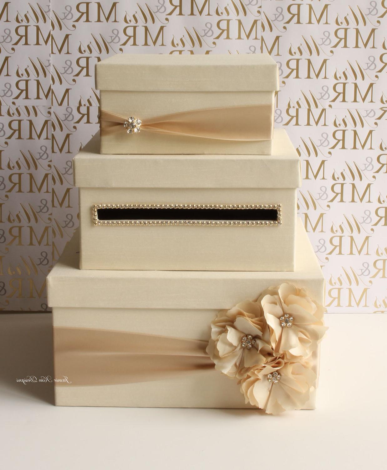 Wedding Card Box, Money Box, Gift Card Holder - choose your box & flower