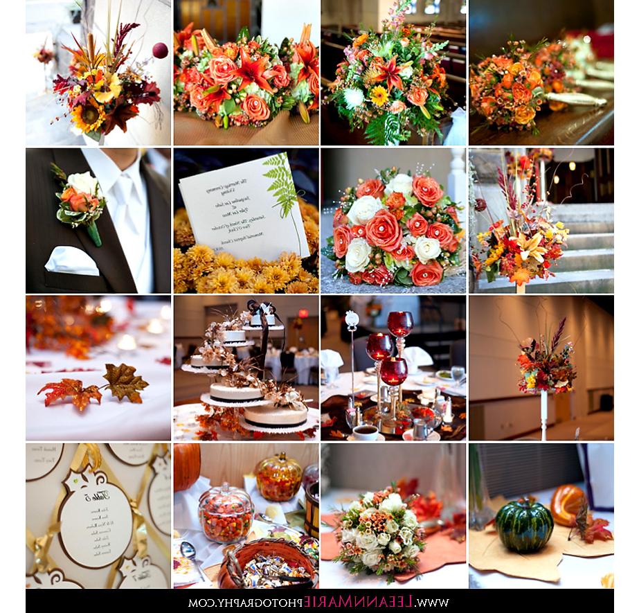 Fall wedding details with