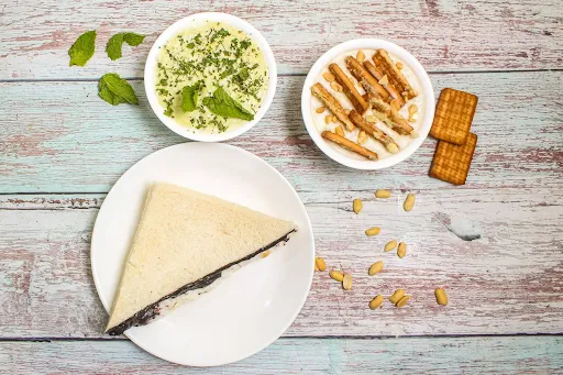 Salted Kheer + Cilantro Mint Kheer + Sandwich Kheer