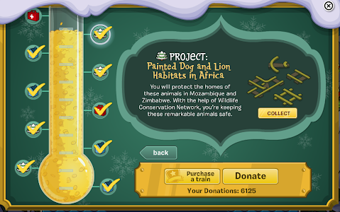 Club Penguin: Project: Painted Dog and Lion Habitats in Africa: Free Item