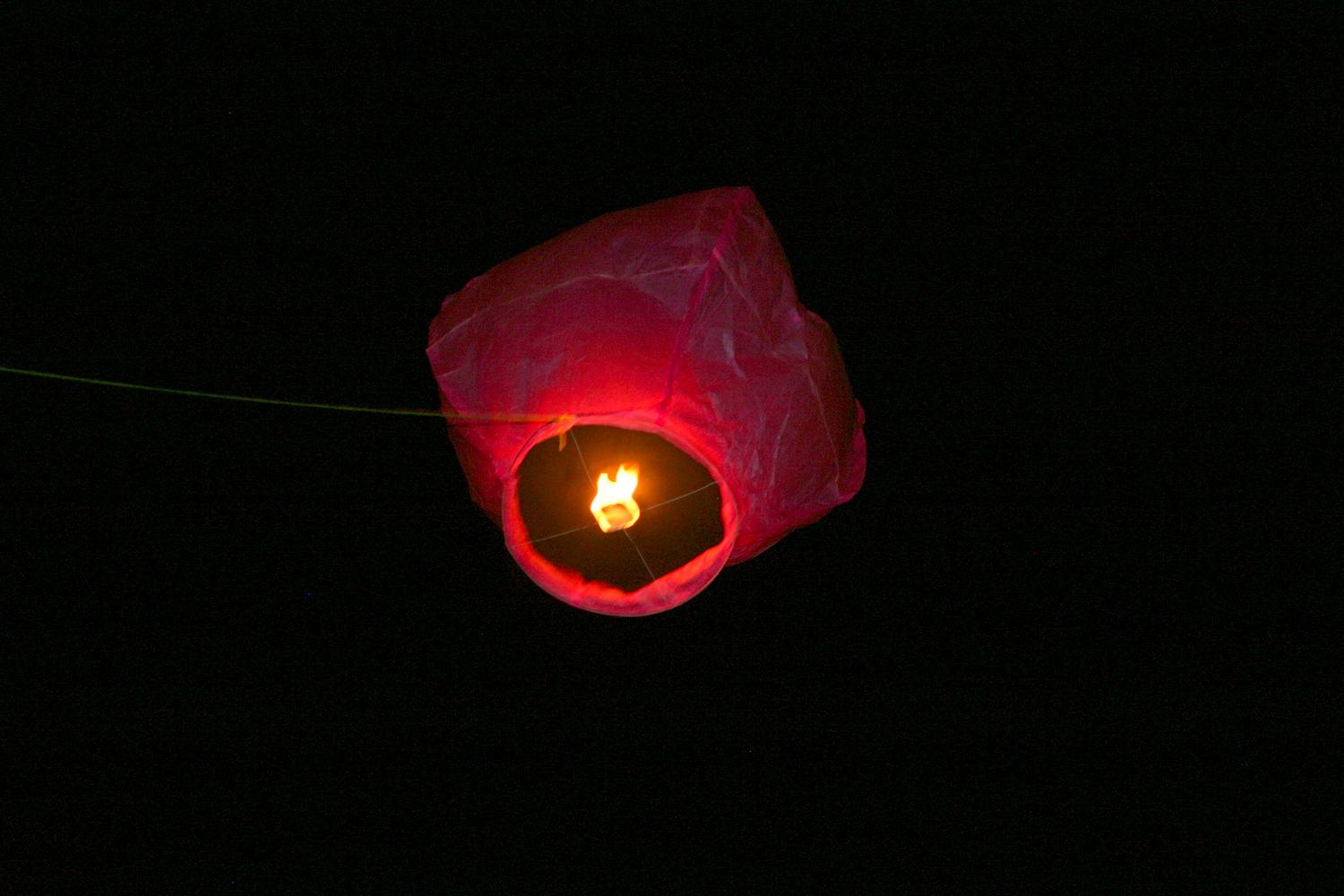 Floating Paper Lantern From