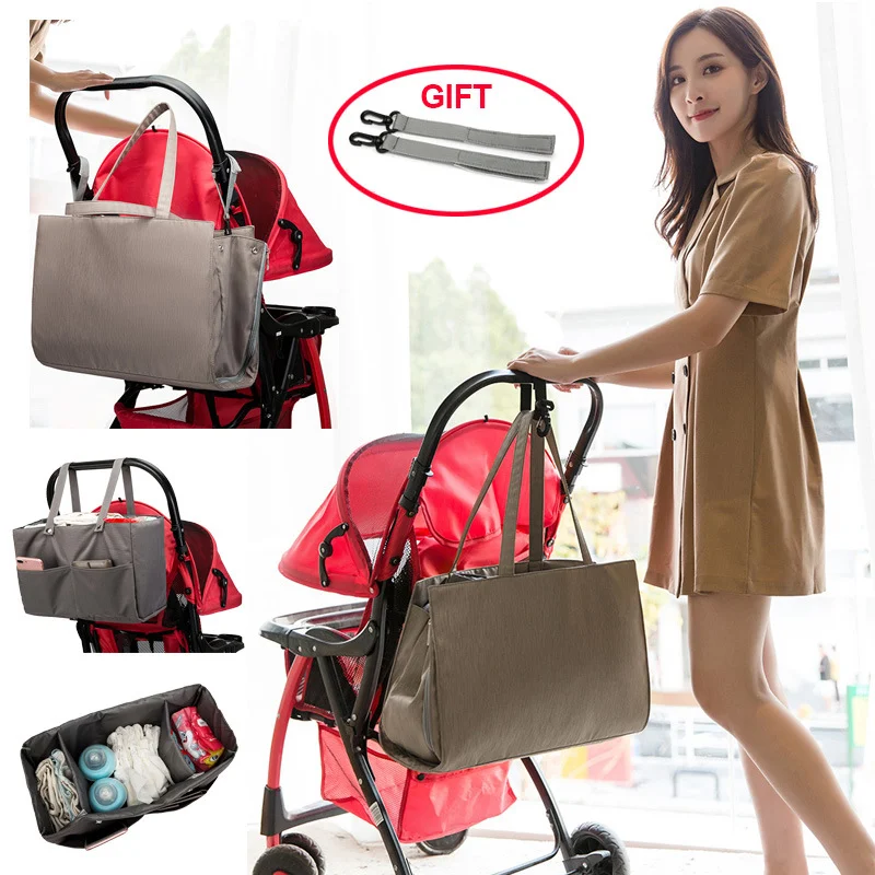 Bolso Plegable Grande para Mamá y Bebé Gran Capacidad Organización y Comodidad para Pañales, Ropa y Accesorios Fácil de Transportar