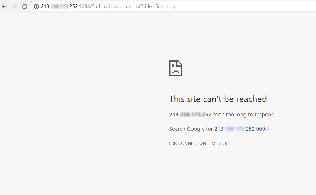 Site Cant Be Reached And Ip Problem Google Chrome ความ - roblox wiki fonts
