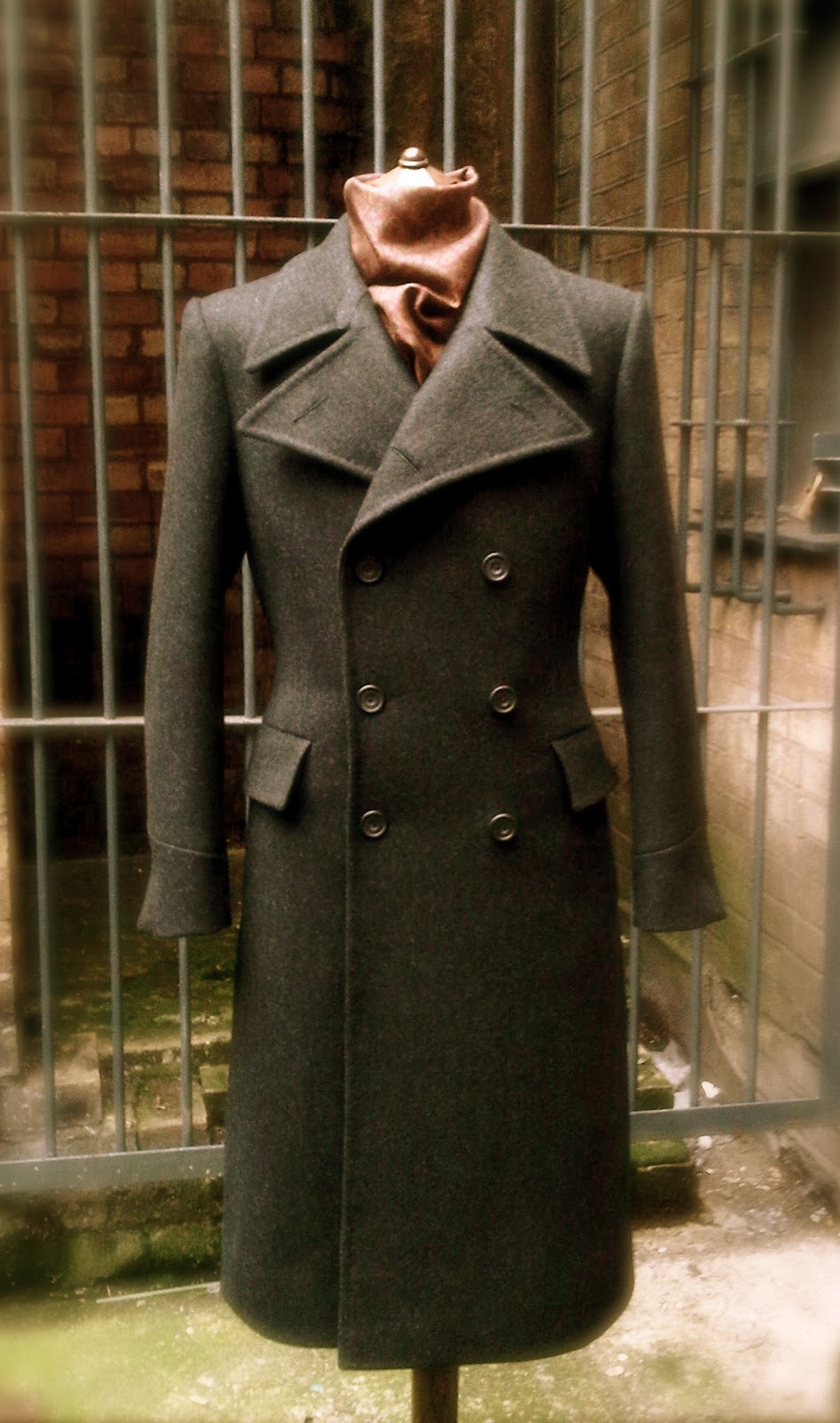 DAVIDE TAUB: Military Style 'Winter-Warm' Great Coat, 2010