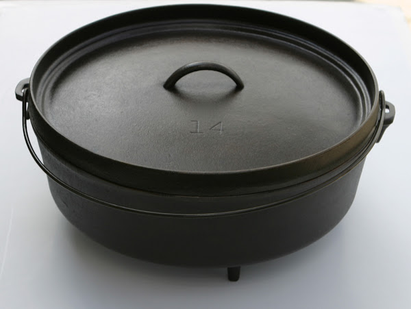 Lodge No. 12 Footed Cast Iron Dutch Oven CO D Camping Cooking