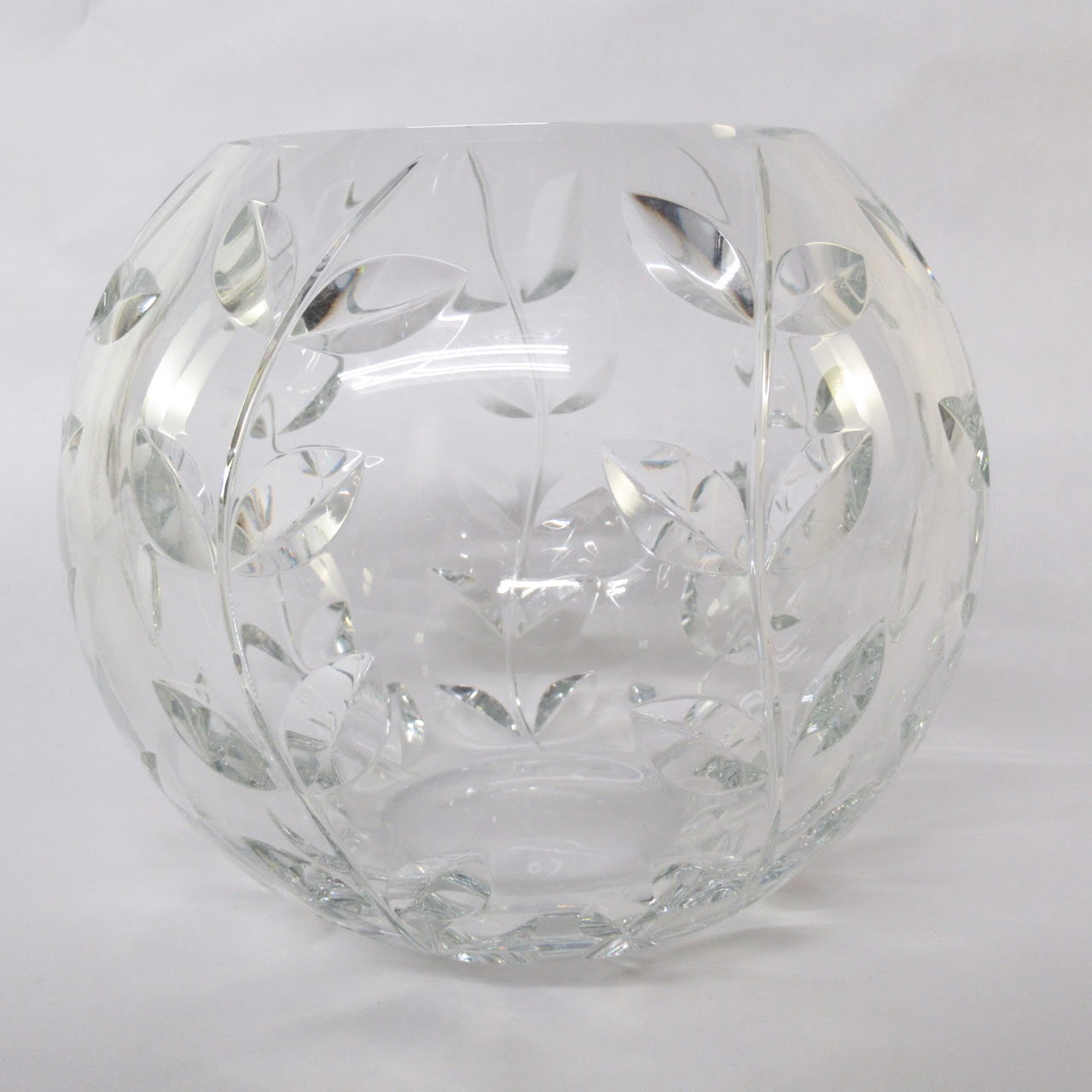 Tiffany & Co. Botanical Crystal Vase