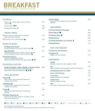 The Eatery - Four Points By Sheraton menu 1