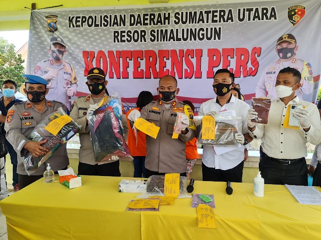 Kapolres Simalungun Gelar Konferensi Pers, Terkait Motif Pembunuhan Porta Tumanggor