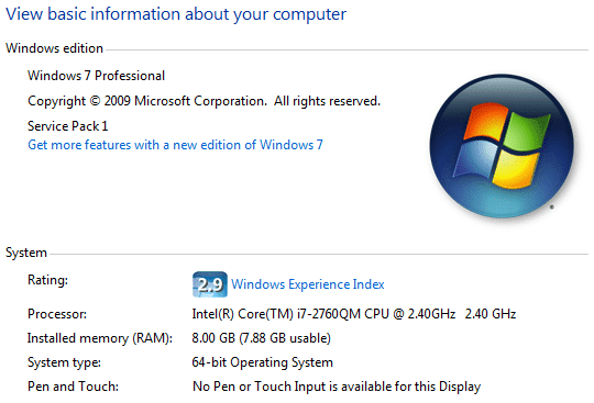 修复 Windows 体验指数冻结问题