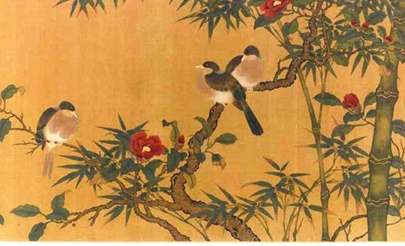 Lin-Chun-Birds-Bamboo-Camelias