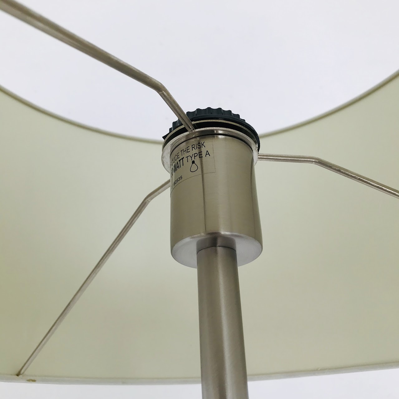 Contemporary Brushed Chrome Floor Lamp