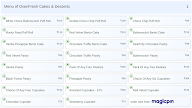 OvenFresh Cakes & Desserts menu 1