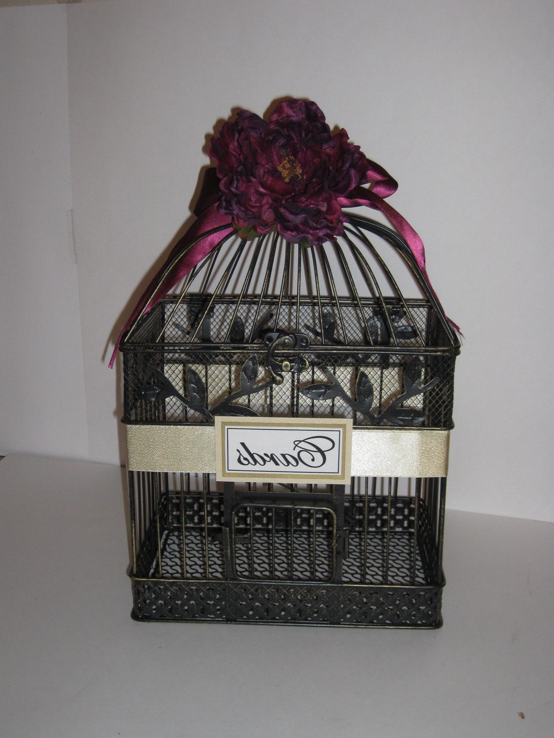 wedding bird cage centerpiece