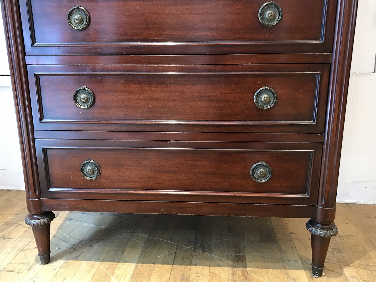 John Widdicomb Federal Style High Boy Dresser Shophousingworks