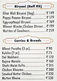 The Biryani Life menu 1