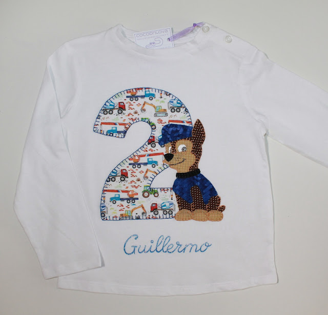 cocodrilova: camiseta de cumpleaños patrulla canina 3 años