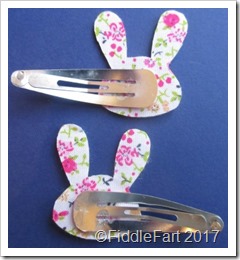 Easter Bunny Hairslides .f