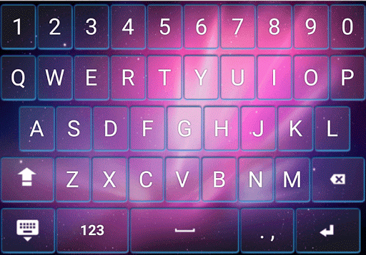 Keyboard Theme Aurora Borealis