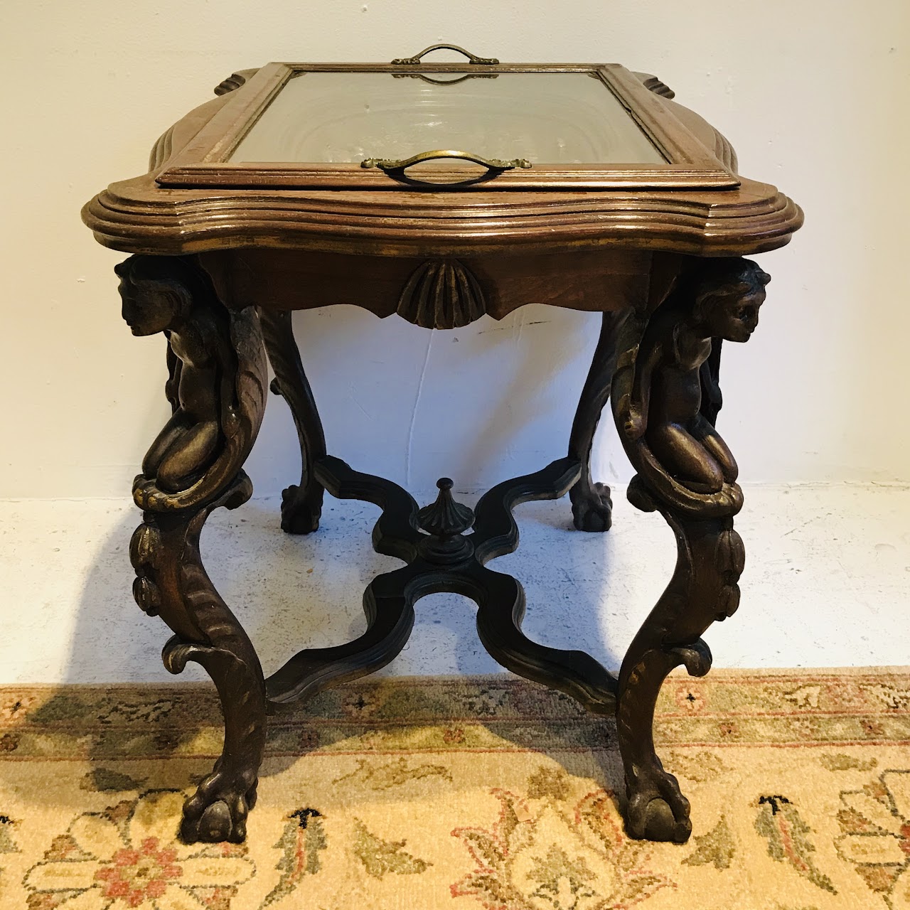 Cherub Tray Top End Table